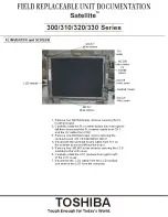 Preview for 8 page of Toshiba Satellite 335CDS Replacement Instructions Manual