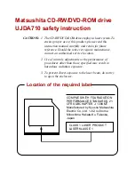 Preview for 3 page of Toshiba Satellite 5000 Series User Manual