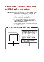 Preview for 13 page of Toshiba Satellite 5200 Series User Manual