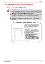 Preview for 11 page of Toshiba Satellite A300D Series User Manual