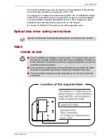 Предварительный просмотр 11 страницы Toshiba Satellite A50 User Manual