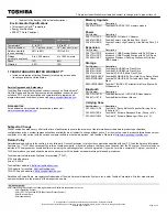 Preview for 2 page of Toshiba Satellite A660-ST3N01X Specifications