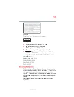 Preview for 13 page of Toshiba Satellite A70 User Manual