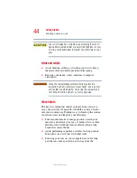 Preview for 44 page of Toshiba Satellite A70 User Manual