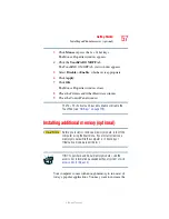 Preview for 57 page of Toshiba Satellite A70 User Manual