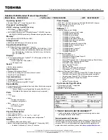 Toshiba Satellite C645D Specifications preview