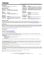 Preview for 2 page of Toshiba Satellite C645D Specifications