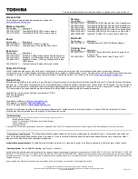 Preview for 2 page of Toshiba Satellite C655D-S5087 Specifications