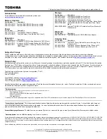 Preview for 2 page of Toshiba Satellite C655D-S5192 Specifications