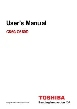 Предварительный просмотр 1 страницы Toshiba Satellite C660 User Manual