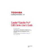 Preview for 1 page of Toshiba Satellite C875D-S7220 User Manual