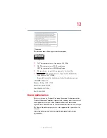 Предварительный просмотр 13 страницы Toshiba Satellite L10 User Manual