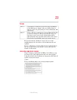 Предварительный просмотр 23 страницы Toshiba Satellite L10 User Manual