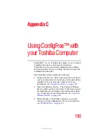 Предварительный просмотр 190 страницы Toshiba Satellite L10 User Manual