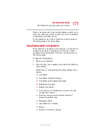 Preview for 171 page of Toshiba Satellite L30 User Manual