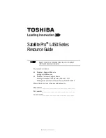 Toshiba Satellite L455-S5976 Resource Manual preview