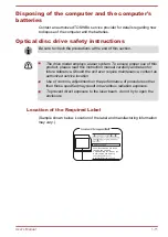 Preview for 14 page of Toshiba Satellite L50-A Series User Manual