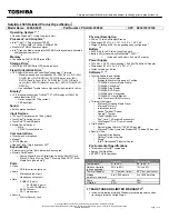 Preview for 1 page of Toshiba Satellite L505-S5997 Specifications