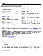 Preview for 2 page of Toshiba Satellite L635 Specifications