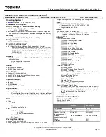 Preview for 1 page of Toshiba Satellite L640D Specifications