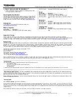 Preview for 2 page of Toshiba Satellite L640D Specifications