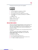 Preview for 13 page of Toshiba Satellite L650 User Manual