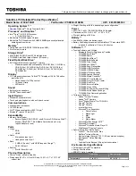 Preview for 1 page of Toshiba Satellite L730-ST4N01 Specifications