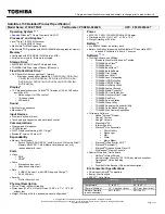 Preview for 1 page of Toshiba Satellite L730-ST5N01 Specifications