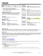 Preview for 2 page of Toshiba Satellite L735-S3350 Specifications