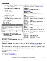 Preview for 2 page of Toshiba Satellite L750-BT4N22 Specifications