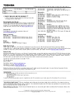 Preview for 2 page of Toshiba Satellite L750-ST4NX1 Specifications