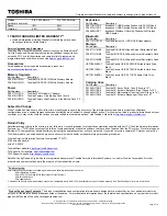 Preview for 2 page of Toshiba Satellite L750-ST5N02 Specifications