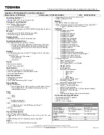 Preview for 1 page of Toshiba Satellite L755-S5248 Specifications