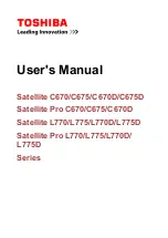 Preview for 1 page of Toshiba Satellite L770 User Manual