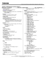 Preview for 1 page of Toshiba Satellite L775D-S7220 Specifications