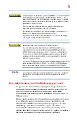 Preview for 5 page of Toshiba Satellite L900 Series (Spanish) Manual Del Usuario