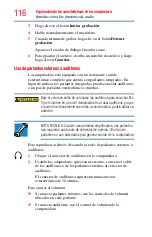 Preview for 116 page of Toshiba Satellite L900 Series (Spanish) Manual Del Usuario