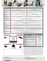 Preview for 2 page of Toshiba Satellite M100 Series Specifications