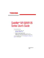 Toshiba Satellite M100 Series User Manual preview