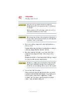 Предварительный просмотр 42 страницы Toshiba Satellite M100 Series User Manual