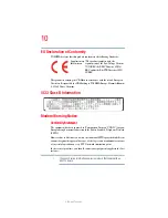 Предварительный просмотр 10 страницы Toshiba Satellite M110 Series User Manual