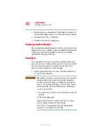 Предварительный просмотр 40 страницы Toshiba Satellite M110 Series User Manual