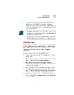 Предварительный просмотр 71 страницы Toshiba Satellite M110 Series User Manual