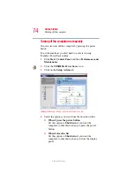 Предварительный просмотр 74 страницы Toshiba Satellite M110 Series User Manual