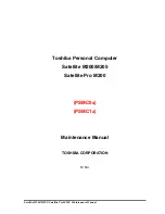 Preview for 1 page of Toshiba Satellite M200 Maintenance Manual