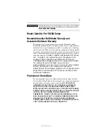 Preview for 3 page of Toshiba Satellite M205-SP3018 User Manual