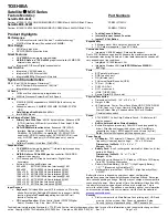 Preview for 10 page of Toshiba Satellite M30-S350 Specification Sheet