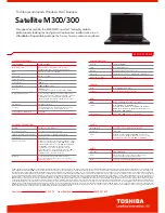 Toshiba Satellite M300 Brochure preview