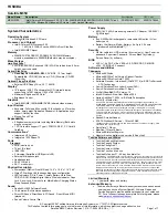 Preview for 1 page of Toshiba Satellite M35X series Specifications