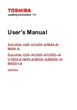 Preview for 1 page of Toshiba Satellite M40-A User Manual